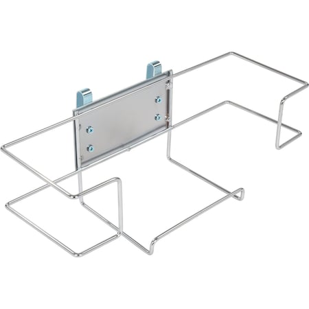 Nexel Single Glove Box Holder, 11-5/8inL x 3-15/16inW x 4-1/8inH, Chrome AGH